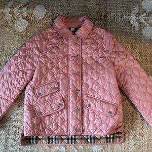 Burberry Brennan Quilted Snap Jacket (girls sz 8)